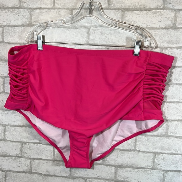 YoMoko plus size high waist bandage retro swimsuit size 4xL - Picture 3 of 16